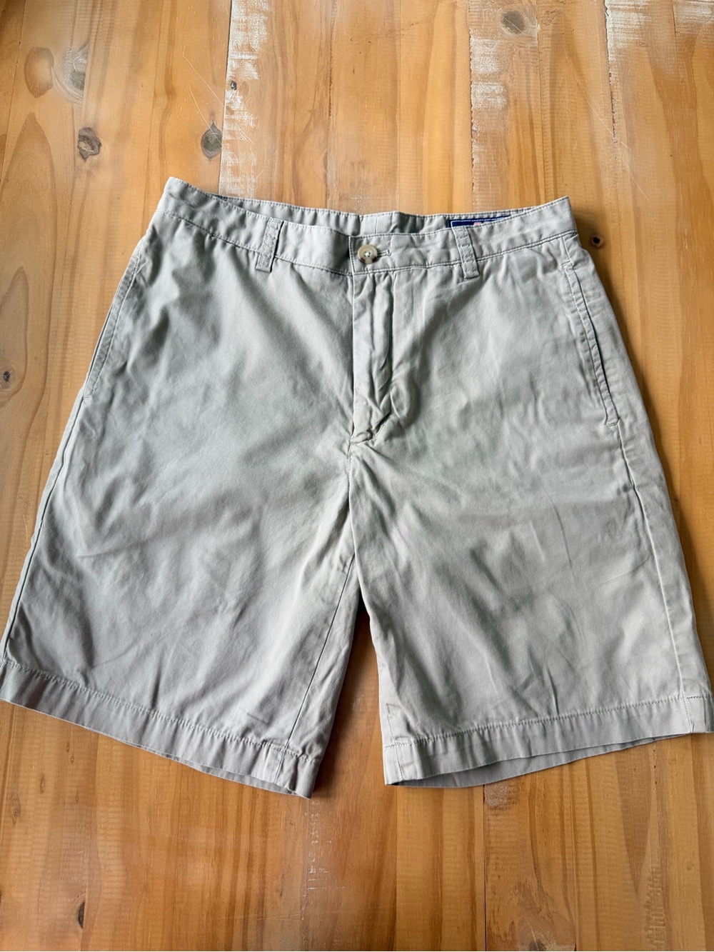 Vineyard Vines Shorts Mens 30 Beige Flat Front Shep & Ian, Beach, Summer, Preppy
